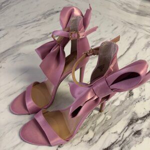 Pink Bow Heels from Express